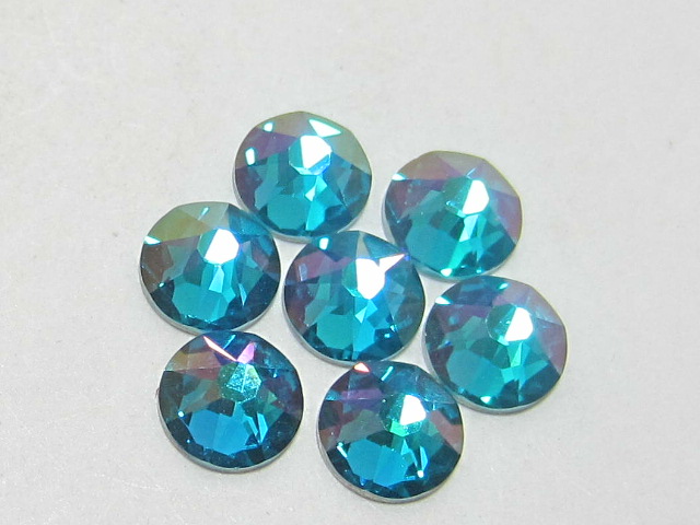 1 Gross 16ss BLUE ZIRCON GLIMMER FLATBACK BRILLIANCE Rhinestones